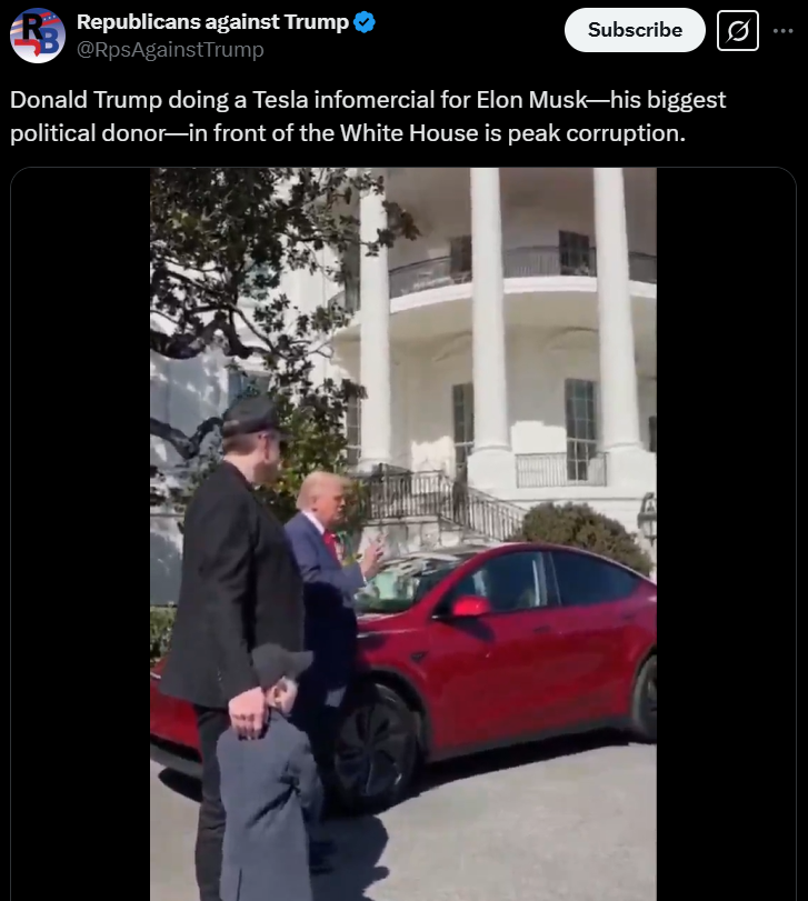 BREAKING: Former President caught auditioning for a role as Tesla’s Brand Ambassador