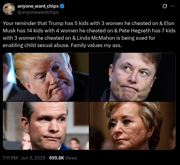 Family values my ass