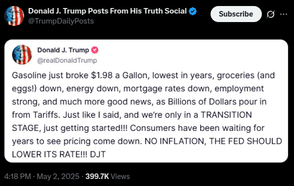 Trump keeps lying about prices and tariffs